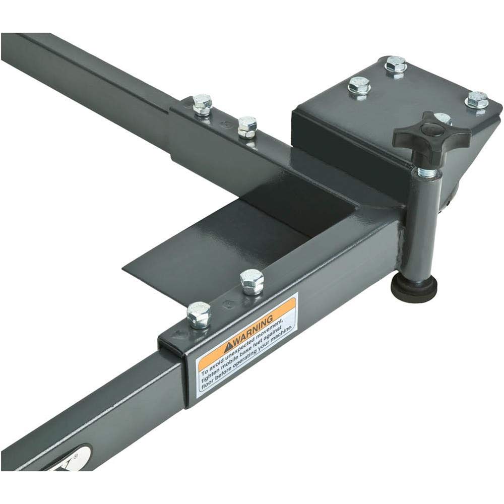 Shop Fox D2057A Adjustable Mobile Base, Small Charcoal Grey Shop Fox