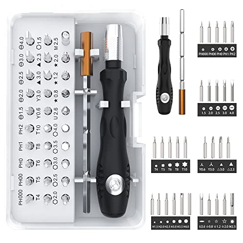 32 In 1 Small Screwdriver Set, Mini Magnetic Screwdriver Set – Contains 30 Bits Precision Repair Tool Kit, Torx Screwdriver Tool Sets for Eyeglass, TKISZYZR
