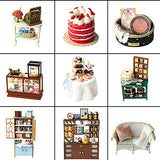 CUTEBEE Dollhouse Miniature with Furniture, DIY Dollhouse Kit Plus Dust Proof and Music Movement, 1:24 Scale Creative Room for Valentine's Day Gift CUTEBEE