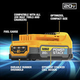 DEWALT 20V MAX* Starter Kit with POWERSTACK™ Compact Battery and Charger (DCBP034C) DEWALT