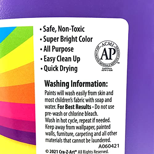 Cra-Z-Art Washable Kids Paint, Purple, 1 Gal Bottle Cra-Z-Art
