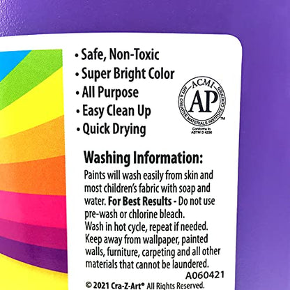 Cra-Z-Art Washable Kids Paint, Purple, 1 Gal Bottle