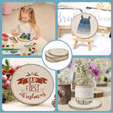 Dakcew Wood Slices 10Pcs Wood Rounds 8-9 Inches,Wood Slices for Centerpieces,Wood Cookies,Wood Centerpieces for Tables Wood Slices for DAKCEW