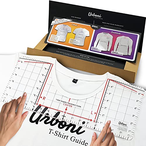 Tshirt Ruler Guide for Vinyl Alignment and Center Designs, T shirt Ruler Alignment Tool Placement for Heat Press and Cricut - WoodArtSupply