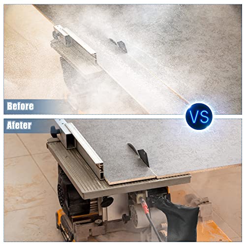 Black Table Saw Dust Collector Bag for 10" Tablesaws, Compatible with Bosch/Dewalt/Makita/Ryobi/Craftsman/Porter FACULX