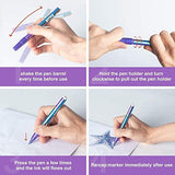 JR.WHITE Glitter Metallic Paint Pens: Sparkle Water-Based Marker Pen for Greeting Cards, Mugs, Wood, Art Drawing, Rock Painting, Posters, Albums, JR.WHITE