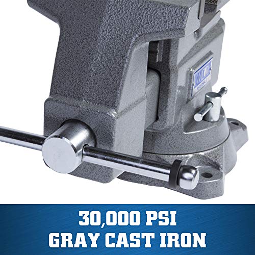 Wilton Reversible Bench Vise, 6-1/2" Jaw Width, 7-1/4" & 12-3/4" Jaw Opening, 4" Throat (Model 4650R) Wilton