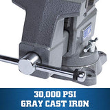 Wilton Reversible Bench Vise, 6-1/2" Jaw Width, 7-1/4" & 12-3/4" Jaw Opening, 4" Throat (Model 4650R) Wilton