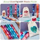 Tintnut Glow in Dark HTV Heat Transfer Vinyl - 12x10 inch 6 Sheets Luminous Galaxy Iron on Vinyl Galaxy HTV Vinyl for T-Shirts DIY Compatible with Tintnut