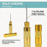 XDOVET Airbrush 13 Piece Airbrush Cleaning Kit with 120ml/4oz Cleaner-Airbrush Clean Pot Glass Cleaning Jar with Holder, 5pc Cleaning Needles, 5pc XDOVET