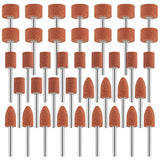 Sanding Bits for Dremel Rotary Tool, Grinding Stone Sanding Drill Bits with 1/8" Shank, Aluminium Oxide Tough Enough to Metal Rust FOTYBEI