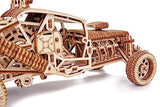 Wood Trick Mad Buggy Car 3D Wooden Puzzle for Adults and Kids to Build - Rides up to 25 feet - Detailed and Sturdy Design - Engineering DIY Wooden Wood Trick