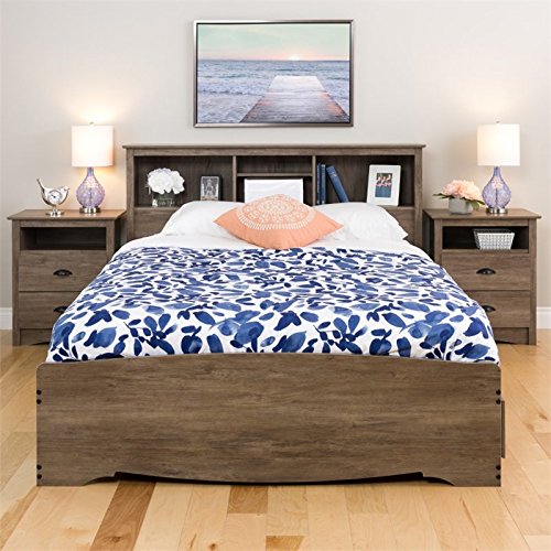 Atlin Designs Transitional Wood Double or Queen Headboard in Gray Atlin Designs