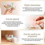 ibwaae Wooden Airplane Toys, Air Transport Vehicles Play Set, Wooden Pull Games, STEM Learning Gift Montessori Toy for Baby Toddler Boys Girls ibwaae