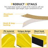 Micro Sander Kit, 80 Sheets Detail Handle Sanding Tools with Sandpaper 60 to 600 Grit for DIY Crafts Wood Tight Narrow Spaces Polishing (80pcs) Rockhouse