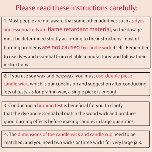 Upgraded 150pcs Wooden Candle Wicks and Stands 5.1 X 0.5 Inch Natural Candle Wood Wicks with Iron Base, Candle Cores for DIY Candle Making Craft Phinicco