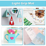 HTVRONT Light Grip Cutting Mats for Cricut, 2 Pack Cutting Mats 12x12 for Cricut Maker/Maker 3/Explore 3/Air/Air 2/One, Light Adhesive Sticky Blue HTVRONT