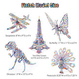 BEARUN 3D Coloring Puzzle Set, Arts and Crafts for Girls and Boys Age 6 7 8 9 10 11 12 Year Old, Fun Educational Painting Crafts Kit with Supplies BEARUN