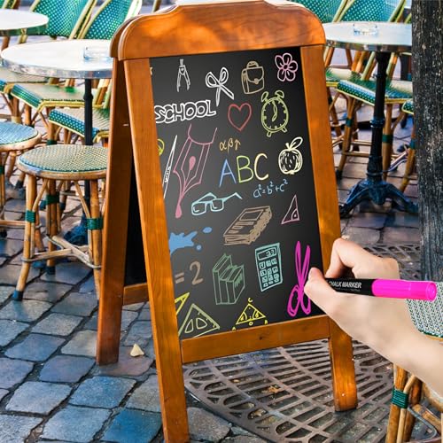  EBOT Liquid Chalk Markers, Fine Tip 8 Colors Washable