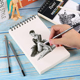 Dyvicl Sketch Pad 5.5"x8.5" Sketch Book, 100 Sheets (68 lb/100gsm), Spiral Sketchbook Acid Free Drawing Paper for Kids Adults Beginners Artists Dyvicl