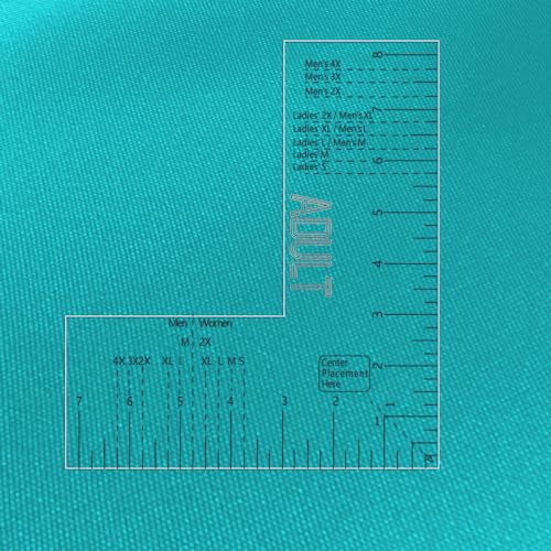 Left Chest Logo Placement Tool for Heat Press, Embroidery Placement Ruler, Acrylic Tshirt Ruler for Pocket Prints Colini