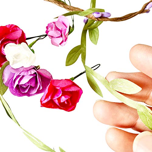 Hapinest Make Your Own Flower Crowns and Bracelets Craft Kit for Girls Gifts Ages 6 7 8 9 10 Years Old and Up Hapinest