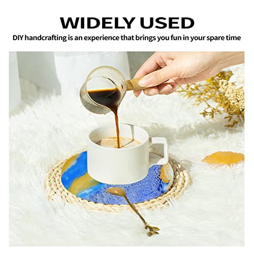 5PCS Resin Coaster Molds Resin Molds Coaster Molds for Epoxy Resin Coaster Resin Mold Silicone Molds Coaster Molds for Resin Casting Round Silicone ZJWZSLI