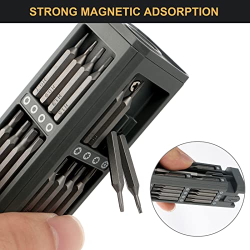 Morcoxina Precision Screwdriver Set, 46 in 1 Mini Screwdriver, Screwdriver Bit Sets, Multifunction Precision Screwdriver Kit, Repair Tool Kit for Morcoxina