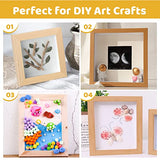 BILLIOTEAM 8 Pack Unfinished Square Wood Panels,4" x 4"/10cm x 10cm,Blank Wooden Canvas Cradled Painting Panel Boards for BILLIOTEAM