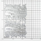DzIxY Christmas English Word lace Metal Cutting Dies for Card Making Kit Embossing Paper Die Cuts Scrapbook Machine Stencils Storage Pockets Supplies DzIxY