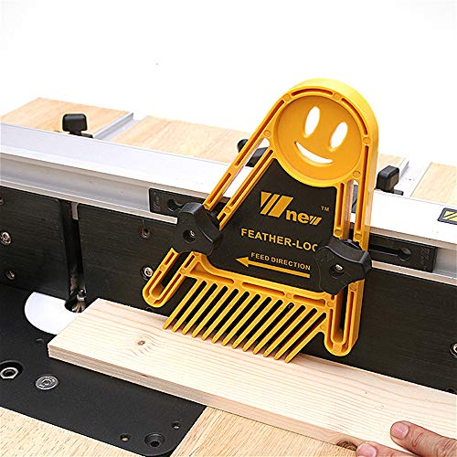 Evwoge Feather Loc Board Set for Woodworking Table Saws Engraving Machine Double Featherboard Push Block for Workbenches