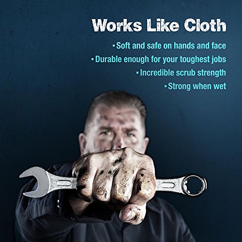 Sellars 55208 Toolbox Shop Towels Dispenser Bucket, 12" Length x 10" Width, Blue (2 Buckets of 200 Sheets) Sellars Wipers & Sorbents