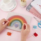 INFUNLY DIY Rainbow String Art Kit 3D String Art Kit Make Your Own String Art Crafts Kit for Adults DIY String Art Kit for Women Students Interesting INFUNLY