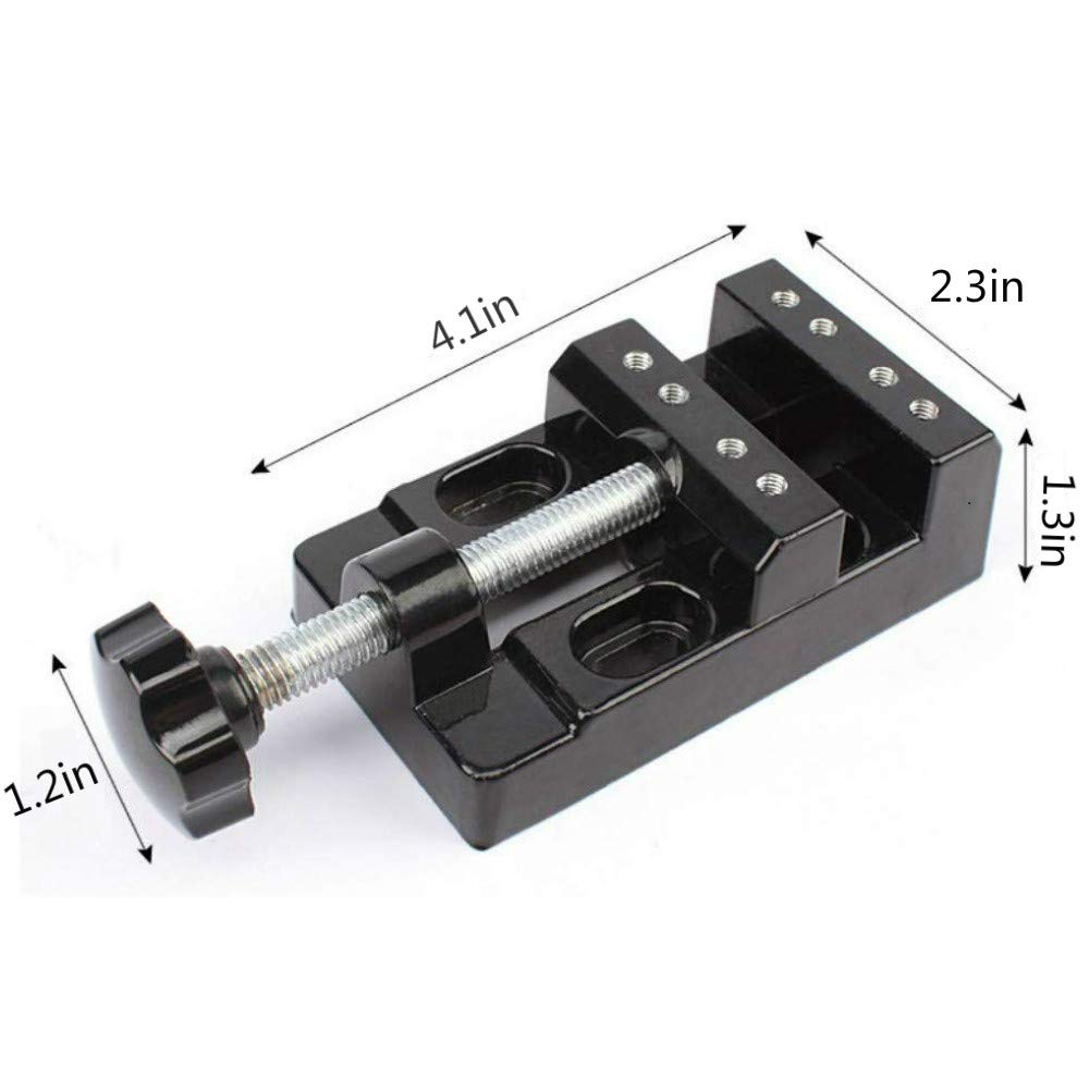 BUYSK Mini Bench Vice Clamp Mini Flat Clamp Opening Parallel Table Vise for Watch Repairing Sculpture Craft Jewelry DIY Carving Tool