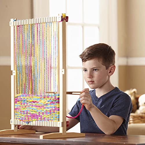 Melissa & Doug Wooden Multi-Craft Weaving Loom (Arts & Crafts, Extra-Large Frame, Frustration-Free Packaging) - WoodArtSupply