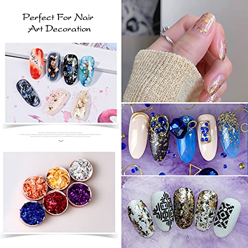Gold Foil Flakes for Resin, Yibeishu10 Colors Metallic Foil Flakes,Gilding Flakes for Nails, Crafts (Gold, Silver, Copper, Black, Green, Blue, Blue Yibeishu