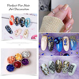 Gold Foil Flakes for Resin, Yibeishu10 Colors Metallic Foil Flakes,Gilding Flakes for Nails, Crafts (Gold, Silver, Copper, Black, Green, Blue, Blue Yibeishu