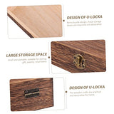 NOLITOY 2 Sets 2pcs Solid Wood Storage Box Antique Decor Small Containers Country Jewelry Wood Decor Unfinished Wood Jewelry Storage Case Retro Style NOLITOY