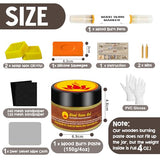 1DFAUL Wood Burn Paste Pen Kit, 4OZ Wooden Burning Gel, Double Sided Wood Burn Marker Kit for DIY Beautiful Wooden Burning in Minutes, Perfect for 1DFAUL