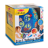 Melissa & Doug K's Kids 2-in-1 Talking Ball Educational Toy - ABCs and Counting 1-10 Melissa & Doug