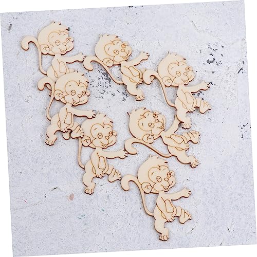 EXCEART 20pcs Gift Accessories Round Wood Chips Paper Cut Desk Topper Cutting Statuette Wooden Ornaments Unfinished Wood Chips Dining Table Decor EXCEART