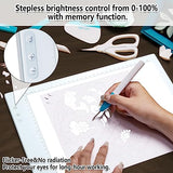 A4 LED Light Pad, IMAGE A4 Tracing Pad Rechargeable Magnetic Light Box, Cordless Ultra-Thin, Perfect for Vinyl Weeding Animation, Tattoo, Sketching IMAGE