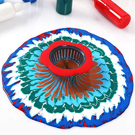 Acrylic Pouring Strainers,12 Pcs Acrylic Paint Pouring Strainers Plastic Flower Strainers Silicone Pouring Drain Basket for DIY Pouring Acrylic Paint FASALX