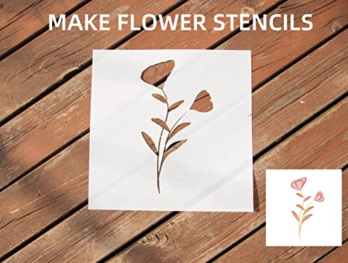 20 Pack 7.5mil Mylar Sheets, 12 X 12 Inch Stencil Paper for Cricut, Laser Cutting, Template Plastic for Quilting, Blank Plastic Sheets for Crafts, Gnomeshgh