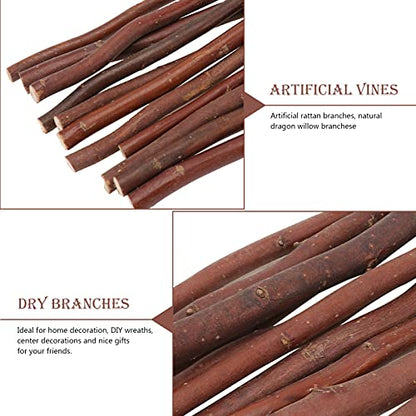 Garneck 40 Pcs Wood Log Sticks Craft Sticks Natural Dry Branches Rod Farmhouse Centerpiece Decor Twigs for DIY Crafts Woodworking Modelling Photo - WoodArtSupply