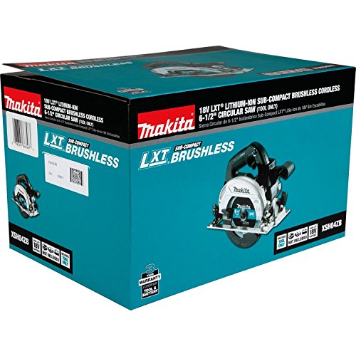 Makita XSH04ZB 18V LXT® Lithium-Ion Sub-Compact Brushless Cordless 6-1/2” Circular Saw, Tool Only - WoodArtSupply