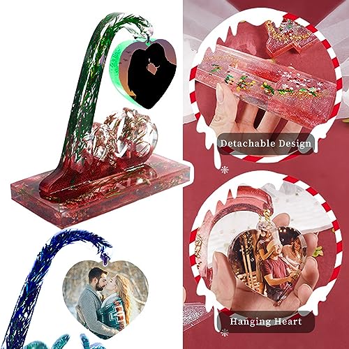 Large Picture Frame Resin Molds, Love Letter Heart Silicone Molds for Epoxy Resin, Unique Heart and Stand Epoxy Casting Mold for DIY Photo Frame Art Wehous
