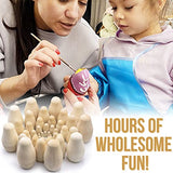 Lot of 10 Set by 5 pcs Blank Nesting Dolls - Unfinished Unpainted Russian Nesting Dolls - Blank Doll - Nesting Doll DIY - Unfinished Wooden Doll AEVVV