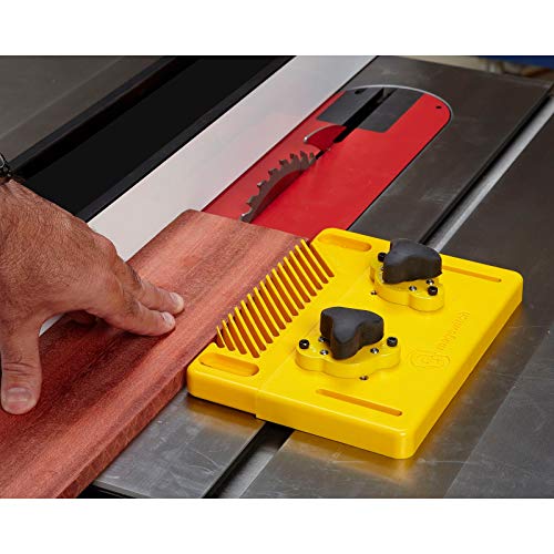 Magswitch Woodworking Tools Starter Kit and Accessories, with Featherboard, Mounting Push Block, and Welding Magnetic Base Clamp Holder for Table Saw Magswitch