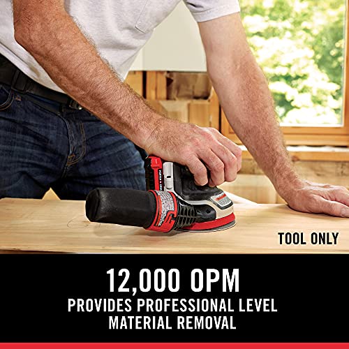 PORTER-CABLE 20V MAX* Random Orbital Sander, Cordless, 5-Inch, Tool Only (PCCW205B) - WoodArtSupply